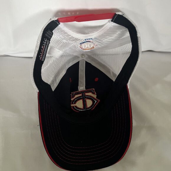 Minnesota Twins Baseball MelonWear Hat Cap Mens Blue White Mesh Adjustable Size - Picture 5 of 8